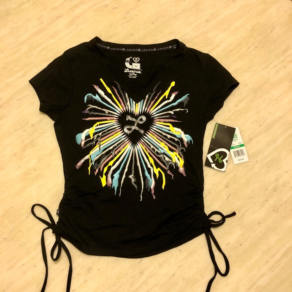 New Luxirie by LRG Logo Printed T-shirt Black S/M